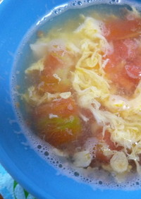 離乳食　トマトとたまごのスープ