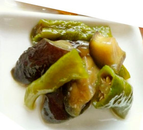 茄子と甘長唐辛子の炒め煮