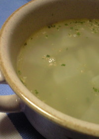 大根とニラのやさしいスープ☆ショウガ風味