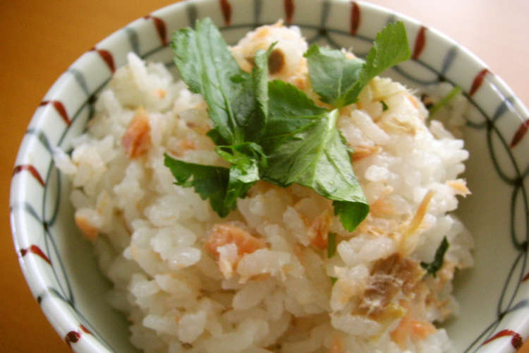 塩引鮭の炊き込みご飯 レシピ 作り方 By うららすもも クックパッド