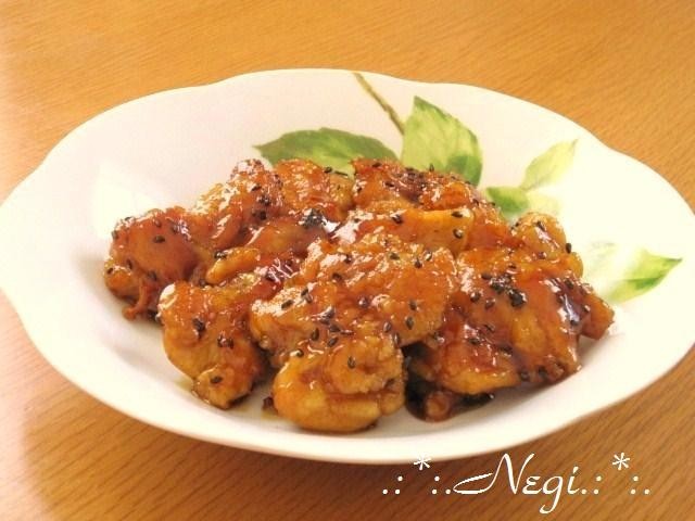 ∮ご飯がすすむ✰彡鶏の胡麻照り焼き∮の画像