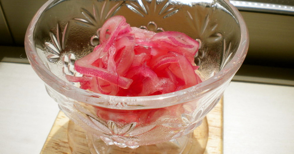 シャッキシャキ 赤玉葱の甘酢漬け レシピ 作り方 By ゆのたママ クックパッド 簡単おいしいみんなのレシピが354万品