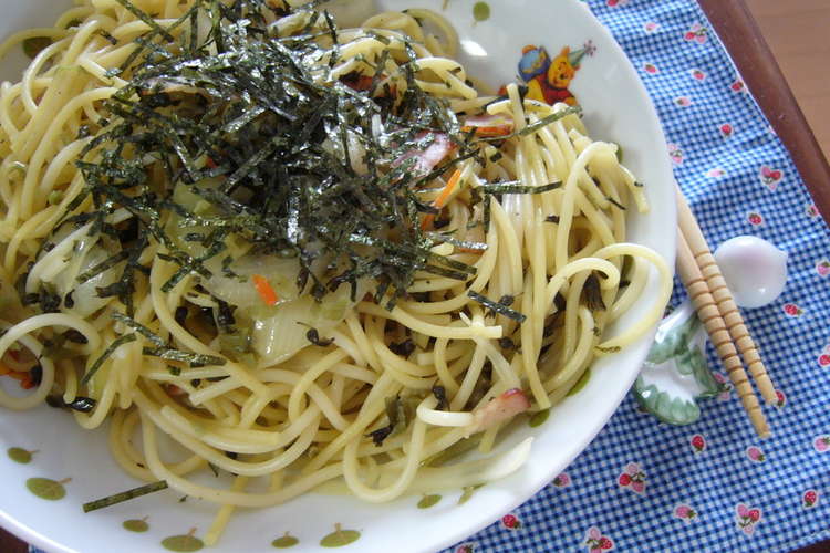 しその実おしんこ和風パスタ レシピ 作り方 By Wmi クックパッド 簡単おいしいみんなのレシピが356万品