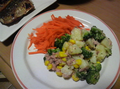 温野菜とツナのまったりサラダの写真