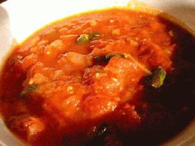 トマト＆バジルの食べるスープ♪の写真