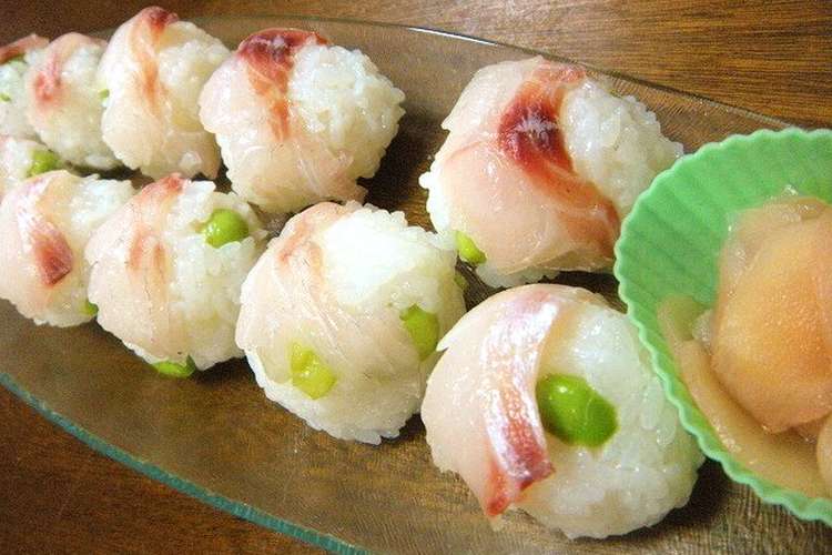 真鯛のてまり寿司 レシピ 作り方 By ひまあゆ クックパッド