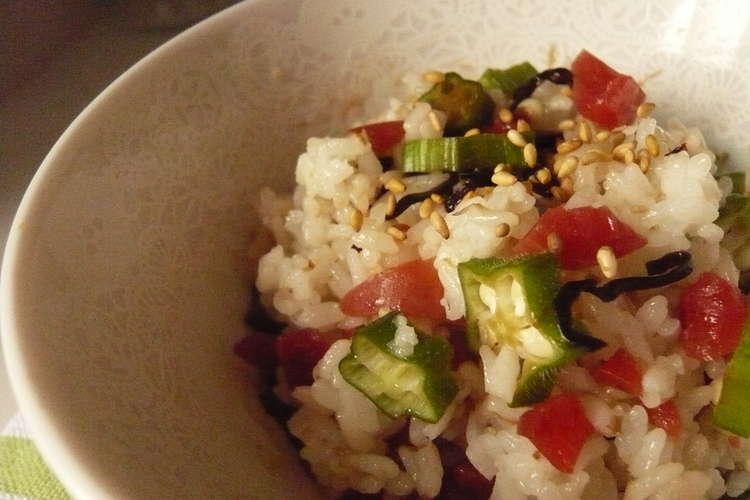 簡単 夏にッ さっぱりオクラ丼 レシピ 作り方 By Manaka3423 クックパッド 簡単おいしいみんなのレシピが366万品
