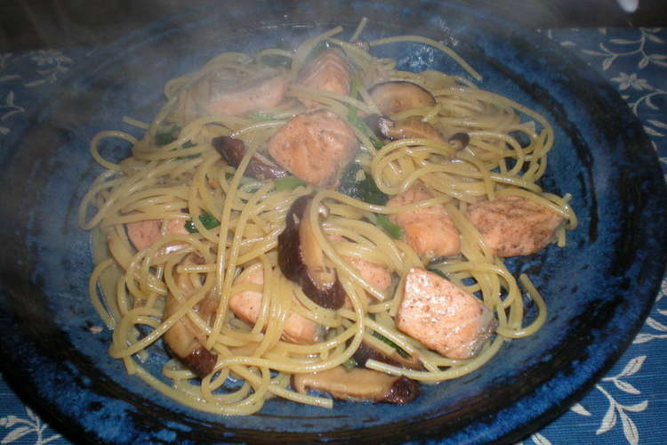 鮭としいたけのバター醤油パスタ レシピ 作り方 By らどりん クックパッド 簡単おいしいみんなのレシピが349万品
