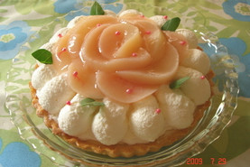 ✤桃のチーズタルト✤(チーズケーキ)