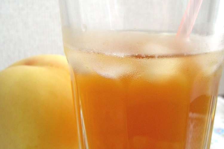 桃のコンポートがあったらピーチティー レシピ 作り方 By せいこ丸 クックパッド