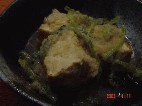 生揚げと小松菜のみぞれ煮
