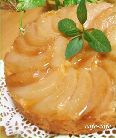 桃のパウンドケーキの写真
