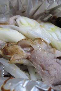 味噌味✿豚肉のホイル焼き