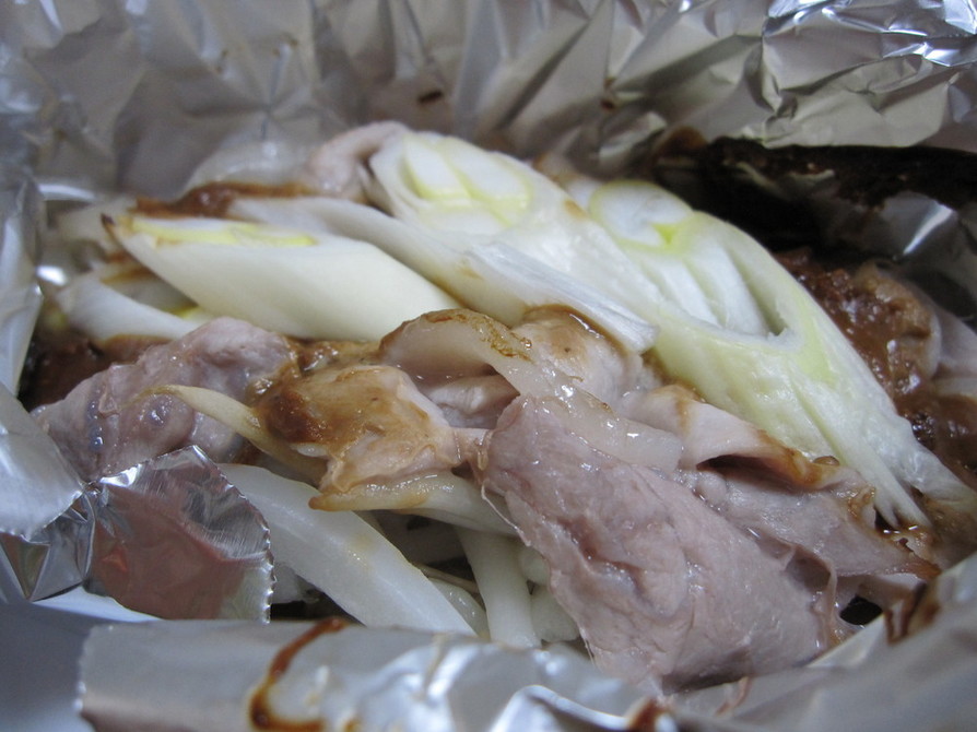 味噌味✿豚肉のホイル焼きの画像