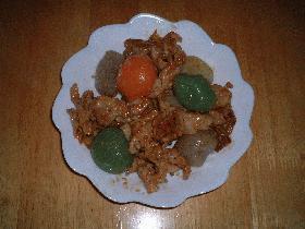 豚肉とこんにゃくの味噌炒め