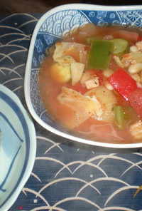 プロヴァンスげな白豆と野菜のスープ