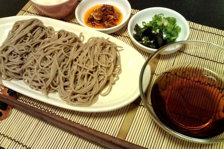 いつものそばに飽きたら つけ麺風ざるそば レシピ 作り方 By つつじま クックパッド