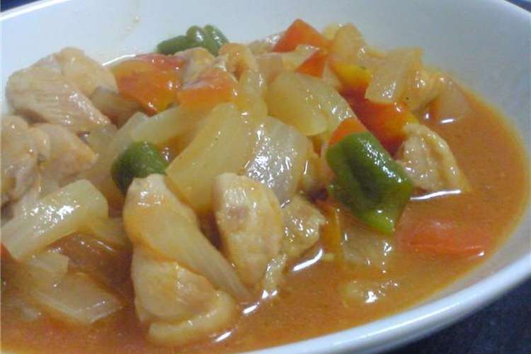 チキンとトマトのブイヨン煮込み レシピ 作り方 By Miyuki525 クックパッド 簡単おいしいみんなのレシピが363万品