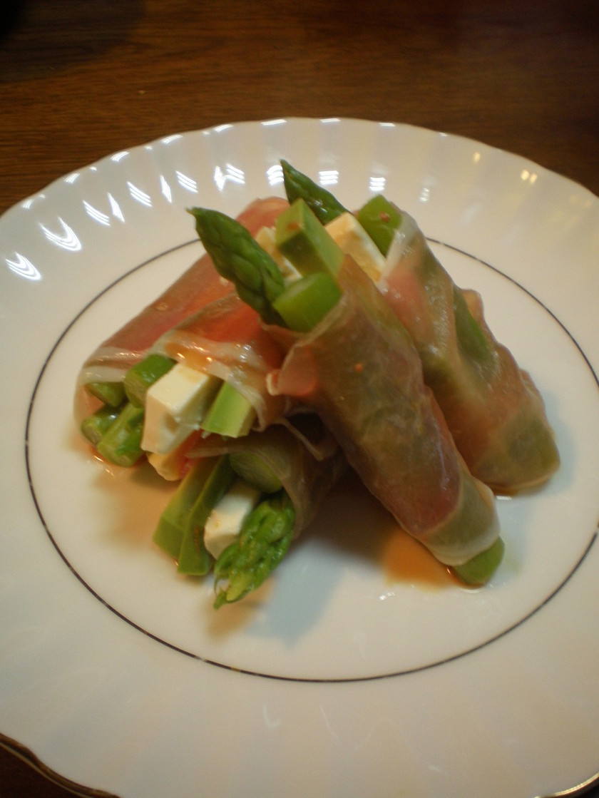 生ハムのガーリックバター巻きアスパラのレシピ