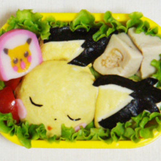 ギザみみピチューのオムライス キャラ弁 レシピ 作り方 By かとうしえる クックパッド 簡単おいしいみんなのレシピが349万品
