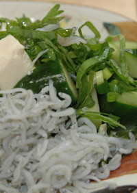豆腐としらす☆夏においしいサラダの提案