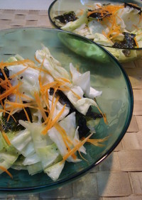 もりもりキャベツと韓国海苔のサラダ