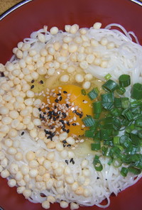 釜玉素麺