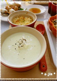 アボカドと豆腐のひんやりスープ