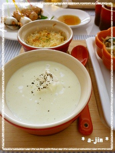 アボカドと豆腐のひんやりスープの写真