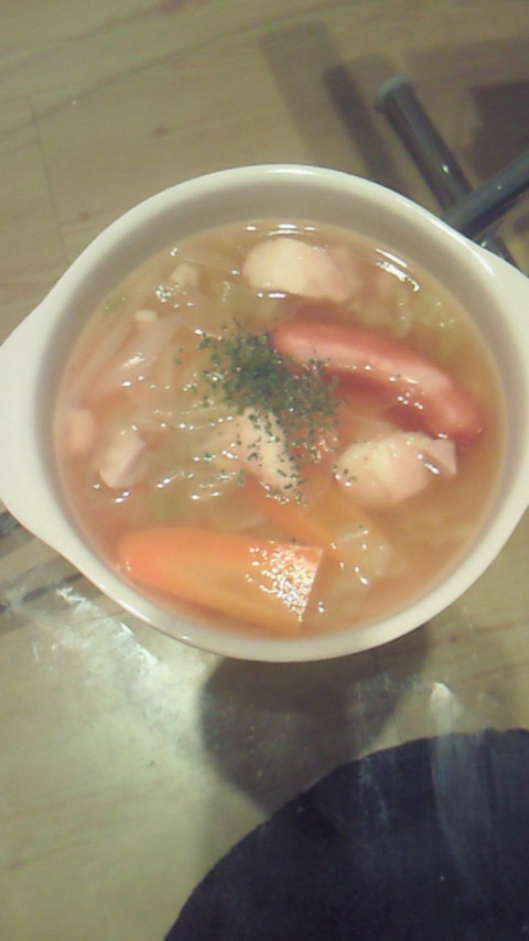 野菜たっぷりスープの画像