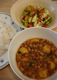 Simple! ポテトと豆のカレー