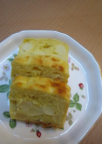 ホットケーキミックス❤桃のチーズケーキ