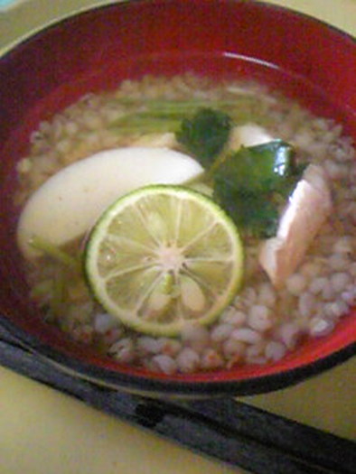 そば米雑炊～徳島の郷土料理～の写真
