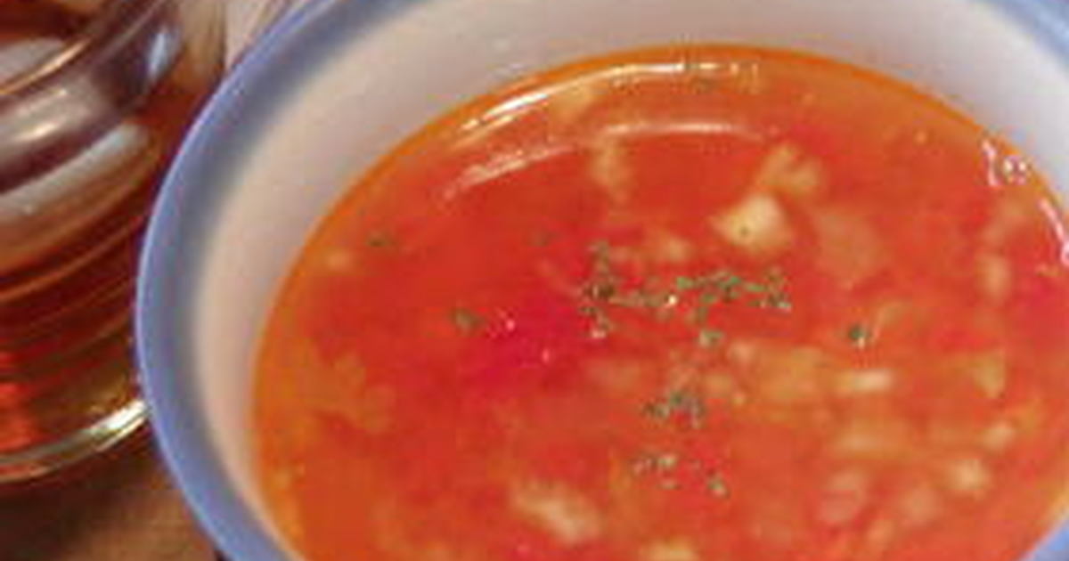 セロリの葉とトマトの簡単スープ レシピ 作り方 By Mima館長 クックパッド 簡単おいしいみんなのレシピが373万品