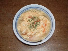 ふわふわ卵とトマトのスープ