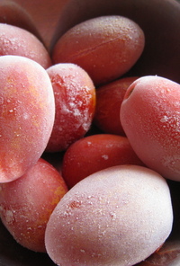 プチトマトの保存は冷凍庫で。