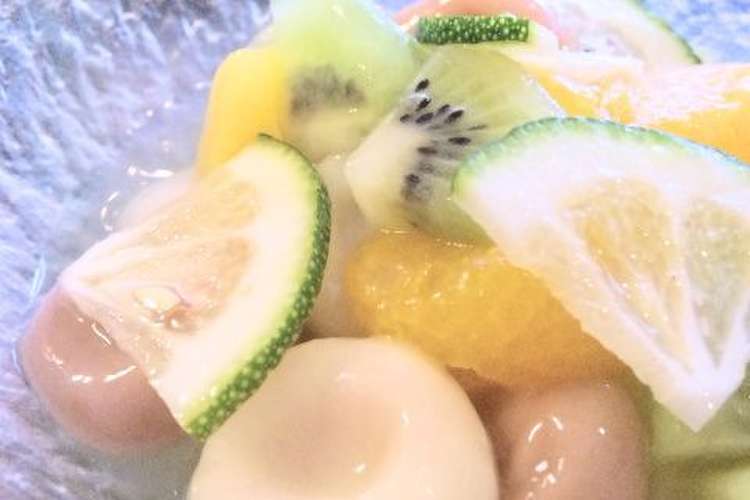きゅんと甘酸っぱい フルーツ豆腐白玉 レシピ 作り方 By ケチャ ウル クックパッド 簡単おいしいみんなのレシピが366万品