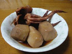 いかと里芋の煮物!