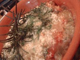 アジの香草オーブン焼き