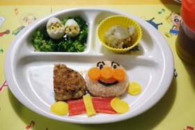 アンパンマンプレート☆1歳の誕生日☆