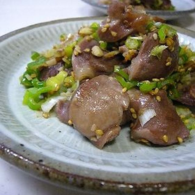 砂肝のネギ塩焼き レシピ 作り方 By Kamkam クックパッド 簡単おいしいみんなのレシピが350万品