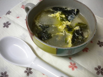 あっさりシリーズ＾＾冬瓜の中華風スープの写真