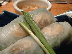 ゴマの香りの生春巻き