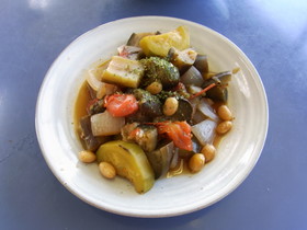 大豆を入れて夏野菜のラタトゥイユ