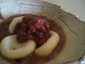 豆乳たっぷり白玉ぜんざい