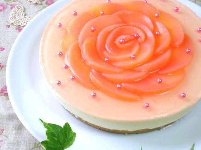 最も検索された 桃 レアチーズ ケーキ 500 トップ画像のレシピ