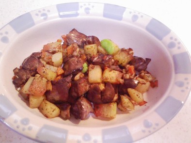 犬ご飯（レバーポテト）の写真
