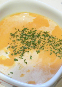 レンジで作る、簡単かぼちゃスープ