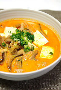 豆腐チゲ風スープ