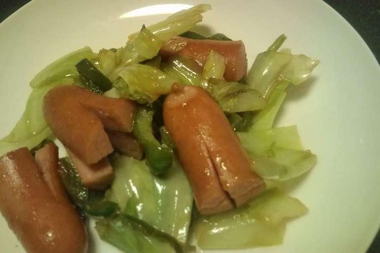 5分でお弁当に緑 野菜 ウインナー炒め レシピ 作り方 By つつじま クックパッド